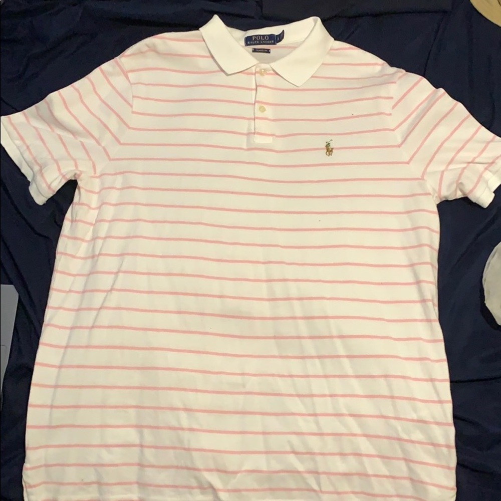 Polo Ralph Lauren Striped Classic Fit Mesh Polo
